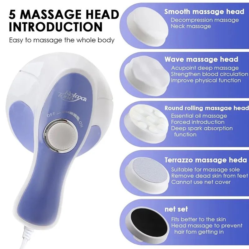 Relax & Spin Tone Hand-held Full Body Massager